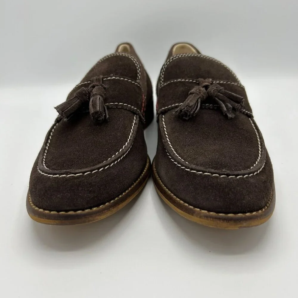 Men's Testosterone 43M (10) Proud Lee Brown Suede Tassel Loafers